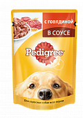 Pedigree с говядиной в соусе для собак 100 г