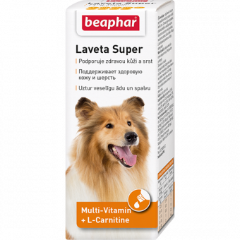 Купить Beaphar Laveta Super Multi-Vitamin + L-Carnitine Кормовая добавка для собак 50 мл