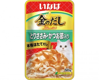 Купить INABA CIAO Kinnodashi Куриное филе с кацуобуси для кошек 60 г