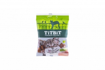 Купить TiTBiT Хрустящие подушечки с паштетом из индейки для кошек 30 г